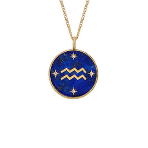FOSSIL Sutton Written In The Stars hálsmen | Vatnsberi