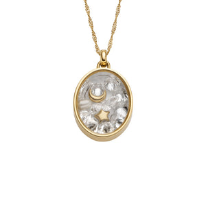 FOSSIL Sutton Shaky Glitz gyllt hálsmen JF04893