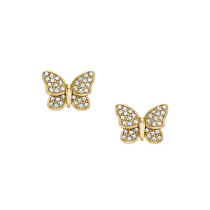 FOSSIL Sutton Pave Butterfly eyrnalokkar JF04922