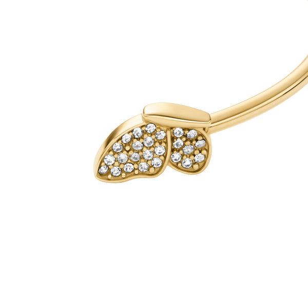 FOSSIL Sutton Pave Butterfly gyllt spangararmband