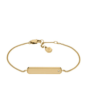 FOSSIL Sadie Engravables gyllt armband JF04928