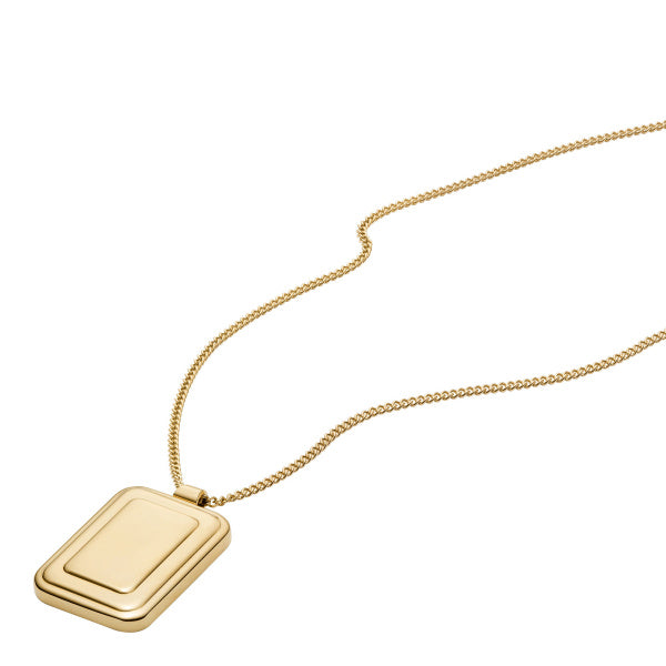 FOSSIL Raquel Engravables gyllt hálsmen JF04951