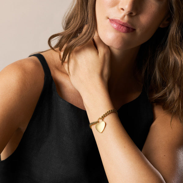 FOSSIL Sutton Engravables gyllt armband JF04959