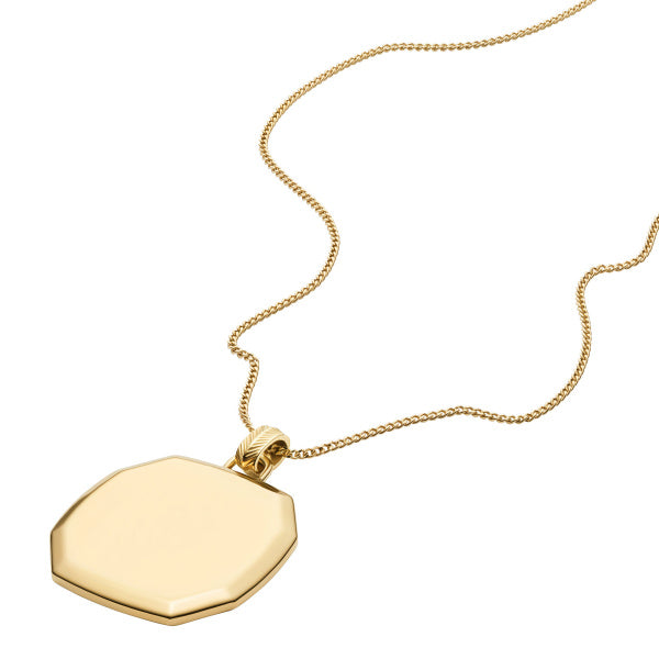 FOSSIL Harlow Engravables gyllt hálsmen JF04961