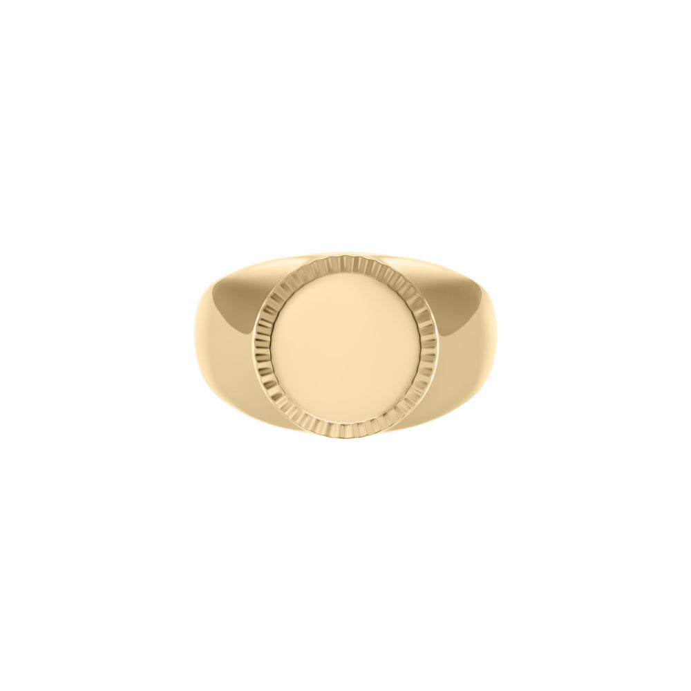 FOSSIL Ellis Signet Engravables gylltur hringur JF04981