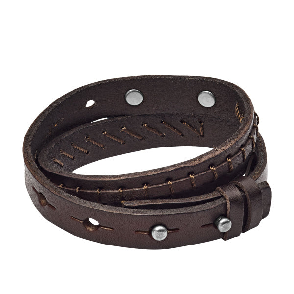 FOSSIL Bronson Double brúnt herraarmband JF87354