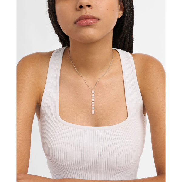 MICHAEL KORS Premium Lariat silfurhálsmen með zirkonia