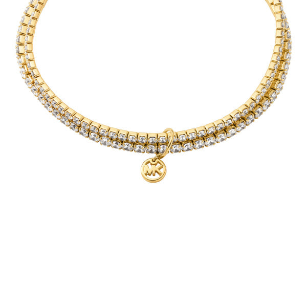 MICHAEL KORS Brilliance gyllt silfurarmband með zirkonia MKJ8359