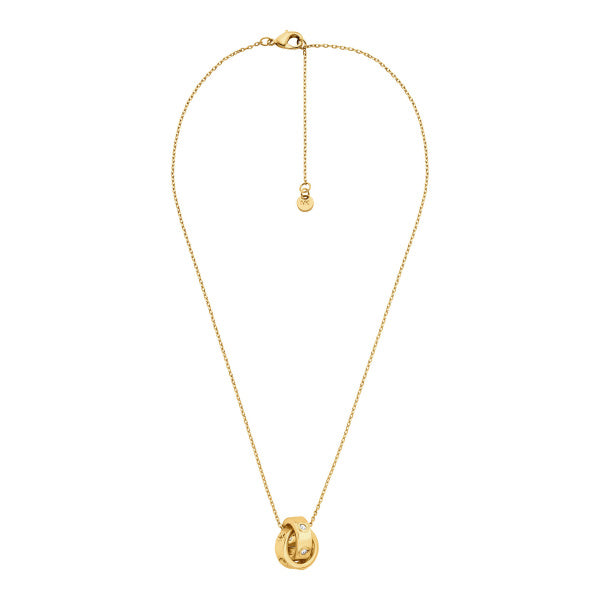 MICHAEL KORS Premium Pendant gyllt hálsmen MKJ8654