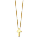 MIRA Tiny Round gold-plated cross