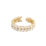 ASTORÍA Victoria gold-plated ring with zirconia