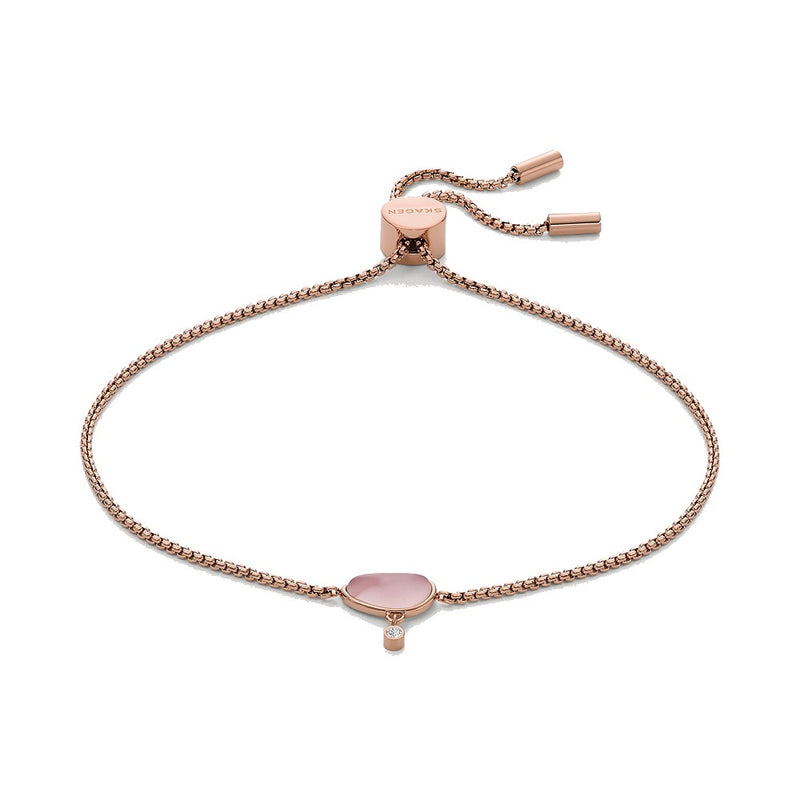 SKAGEN Sea Glass Rósagyllt armband