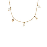 SKAGEN Agnethe Pearl gyllt hálsmen SKJ1879