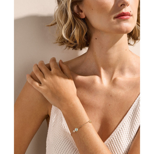 SKAGEN Drop gyllt armband SKJ1896
