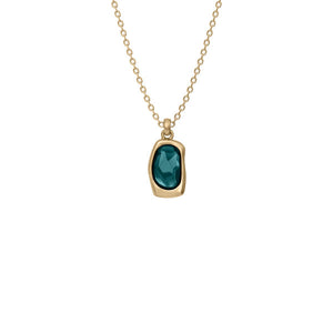 SKAGEN Sofie Sea Glass Forest gyllt hálsmen SKJ1913