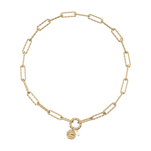 SKAGEN Agnethe Pearl gyllt hálsmen SKJ5024