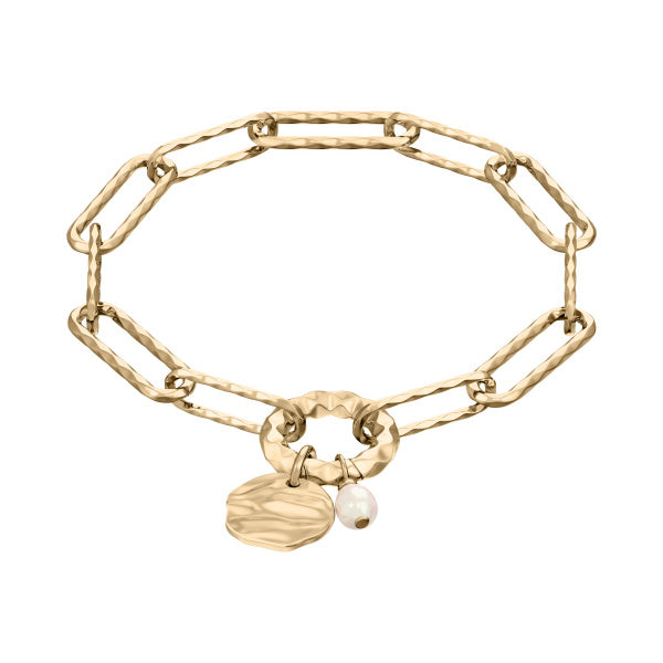 SKAGEN Agnethe Pearl gyllt armband SKJ5027