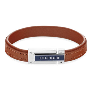 TOMMY HILFIGER Flat brúnt leður herraarmband 2790560