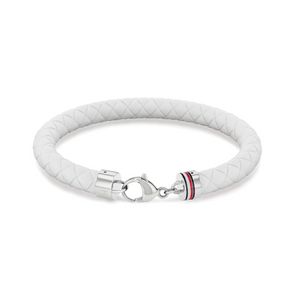 TOMMY HILFIGER Silicone hvítt herraarmband 2790555