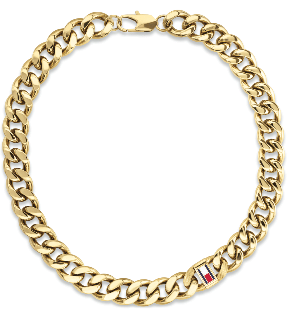TOMMY HILFIGER gyllt herrakeðja