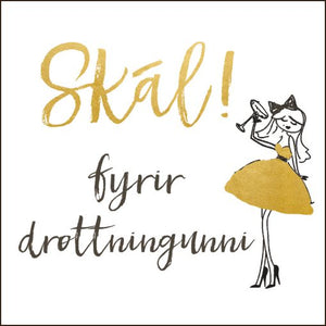 Hammond Tækifæriskort - Skál fyrir drottningunni