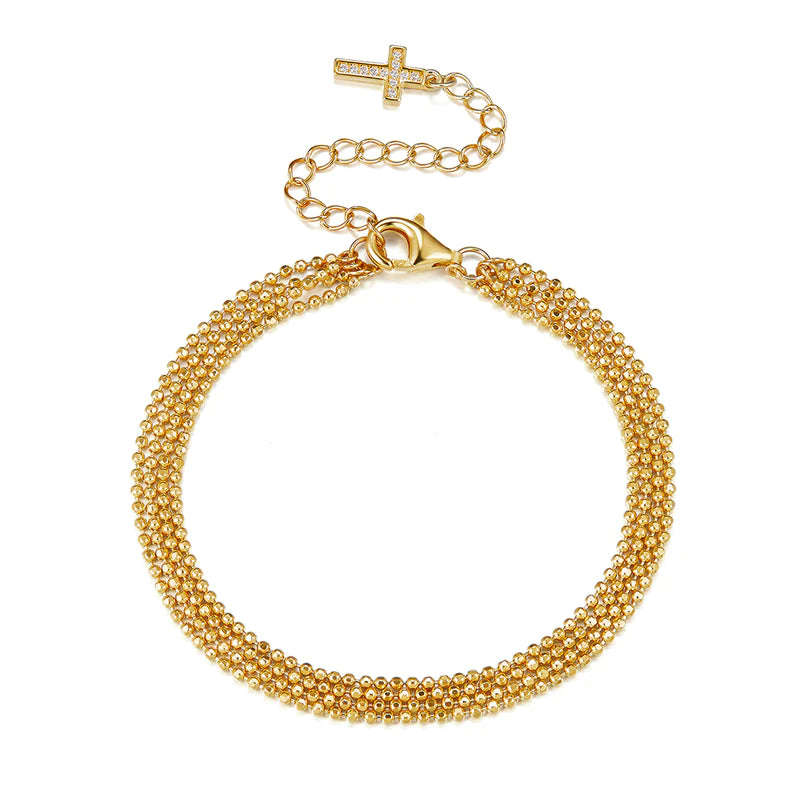 VERA DESIGN Gyllt kúluarmband