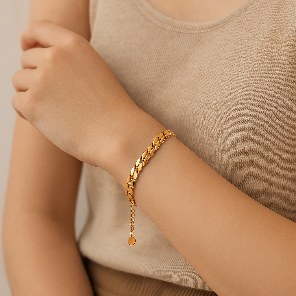 MIRA Penelope gyllt armband