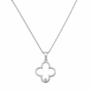 ASTORÍA Hope silver necklace with zirconia stones