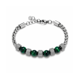 Norr & Sons Viggo men's bracelet with green Jasper #308