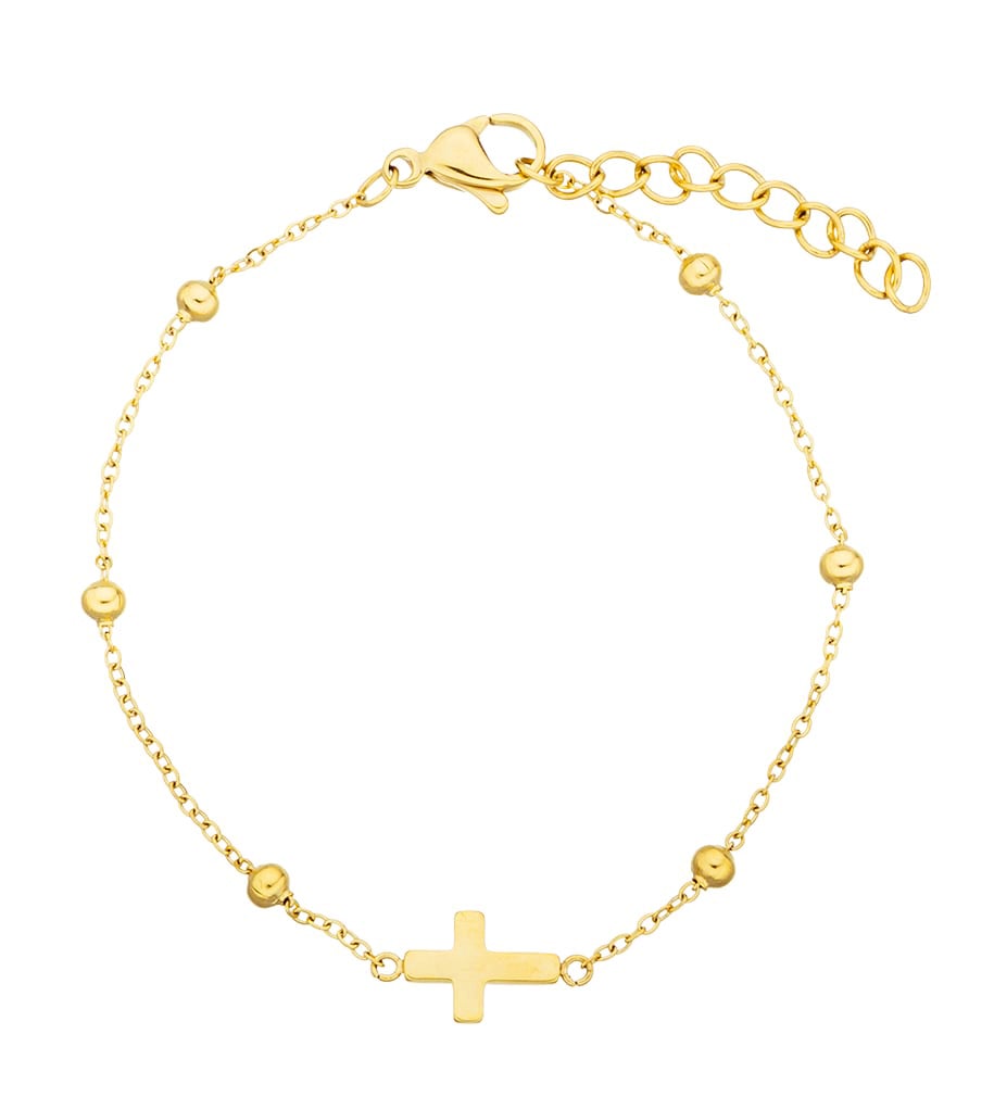 ASTORÍA Amy gold-plated bracelet with cross