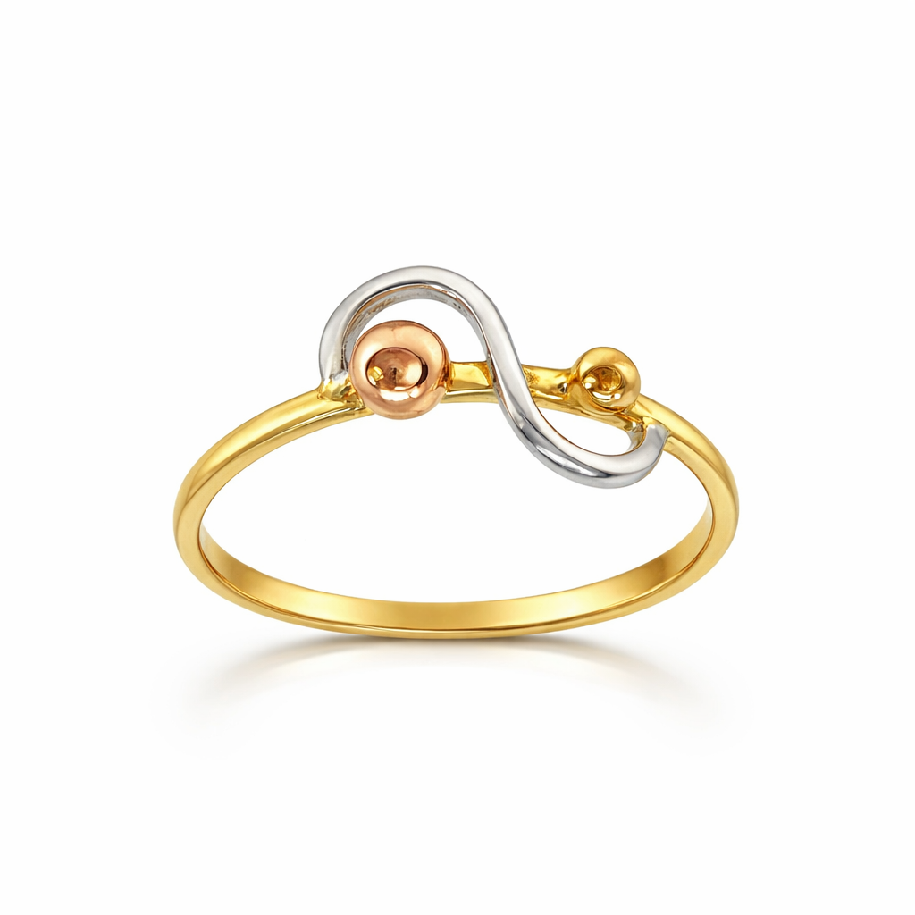 Gull og hvítagullshringur 14kt