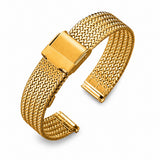 Bushwick mesh steel bracelet | Gold-plated