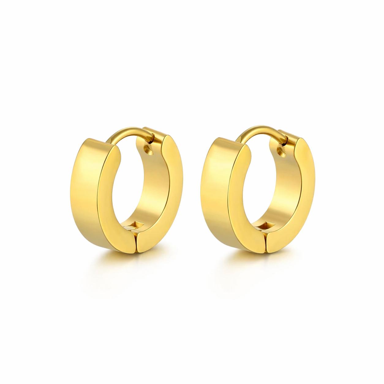 Norr & Sons North gylltir eyrnalokkar #604