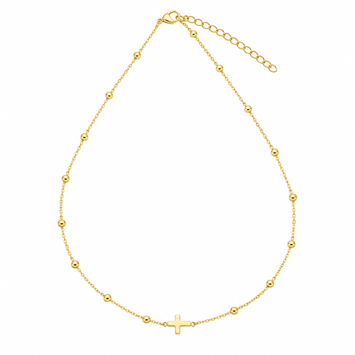 ASTORÍA Amy gold necklace with cross