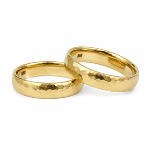 Hamraðir giftingarhringar 14kt