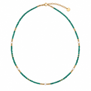 OCEANIA Coral gold-plated necklace