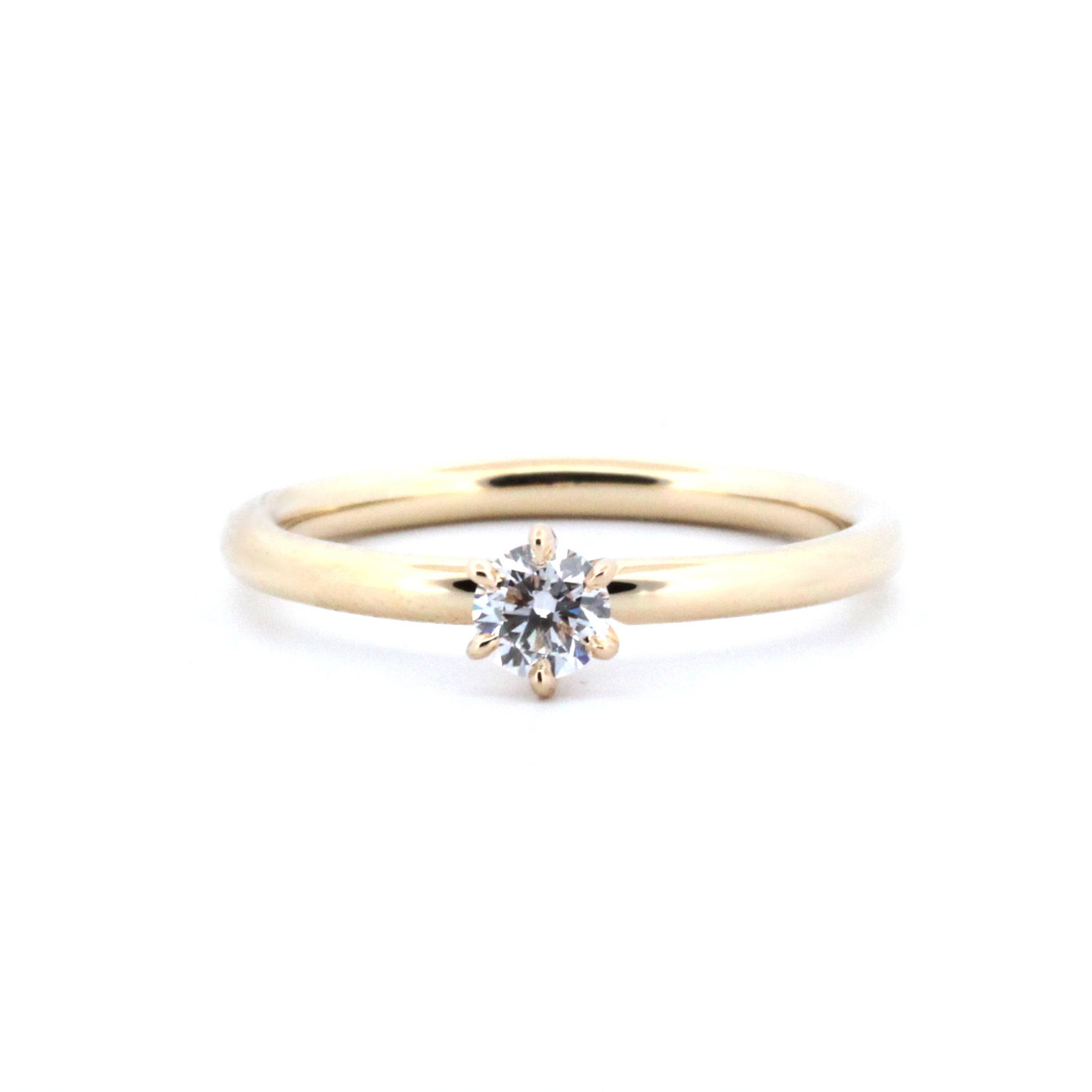 LAUPUR 14k gull einbaugur með 0.25ct lab demanti