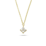 NURAN Iris gullhálsmen 14kt með 0.12ct demöntum