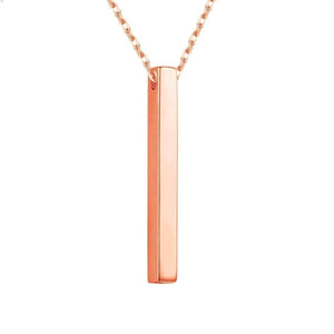 MIRA Bar rose gold necklace