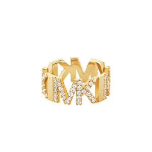 MICHAEL KORS Premium gylltur hringur með zirkonia MKJ7961