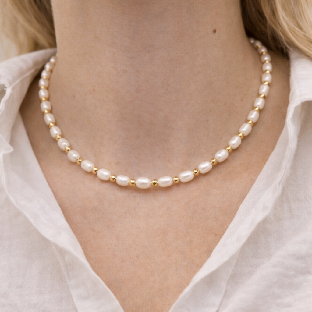 OCEANIA Nerissa gyllt hálsmen