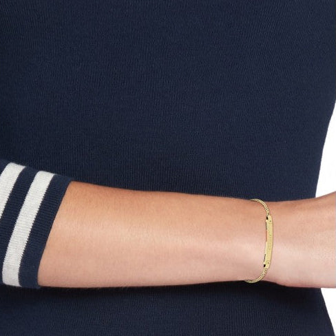 TOMMY HILFIGER gyllt dömuarmband