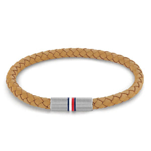 TOMMY HILFIGER Braided leather men's bracelet 2790461