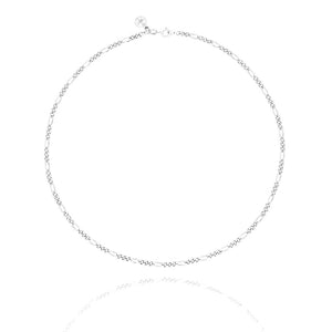 SIGN Chain Reaction Figaro silver chain