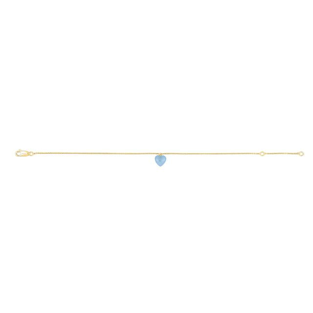 NORDAHL You gyllt armband með Chalcedon