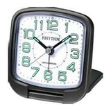 RHYTHM black travel alarm clock
