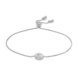 FOSSIL Sterling silfurarmband með zirkonia JFS00616