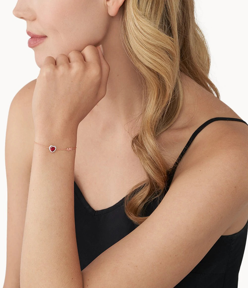 MICHAEL KORS rósagyllt armband með zirkonia