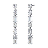 MICHAEL KORS Mixed Stone Drop silfureyrnalokkar MKC1662
