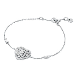 MICHAEL KORS Baguette Heart silfurarmband MKC1690